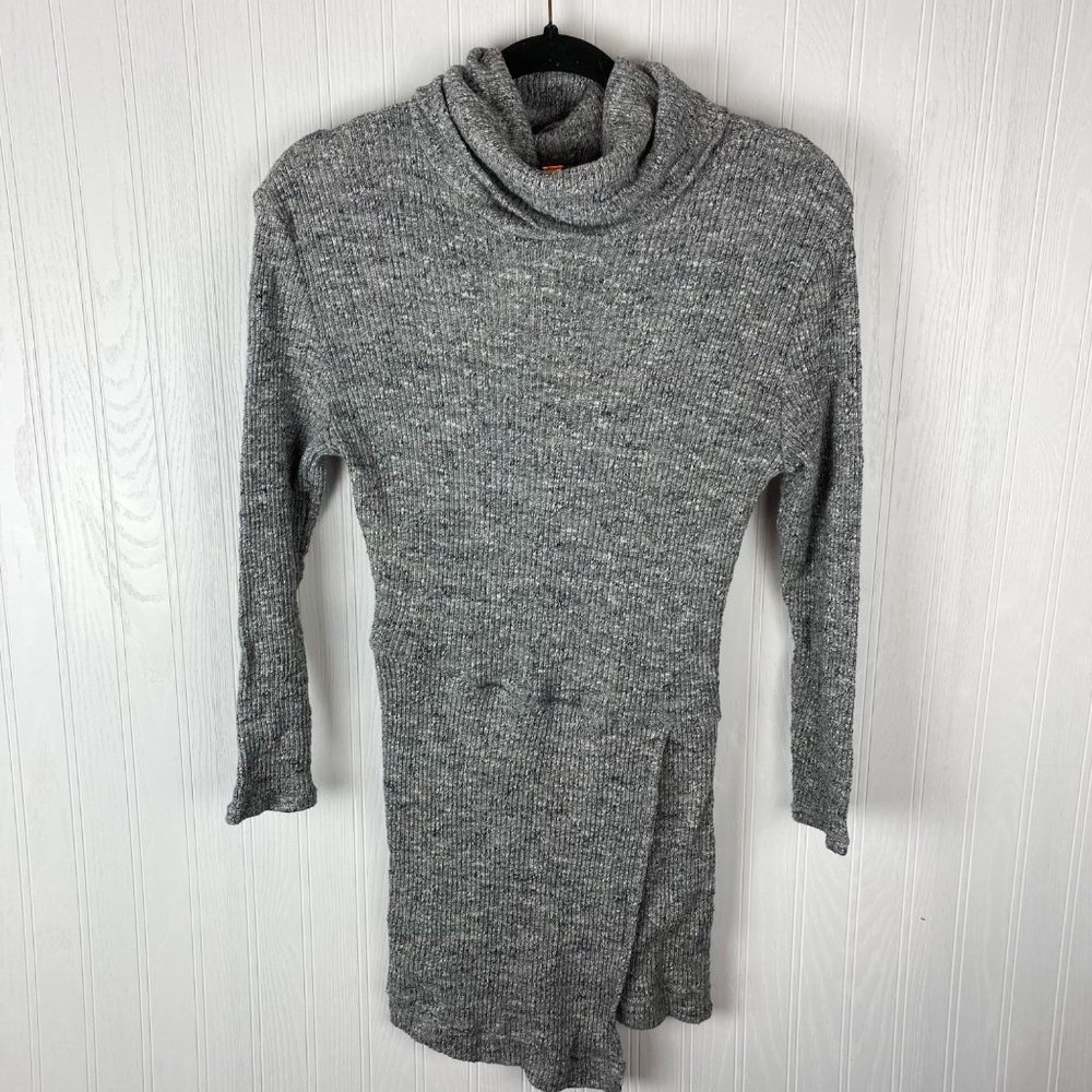 Free‎ People Turtleneck Sweater tunic Long sleeve gray Size XS